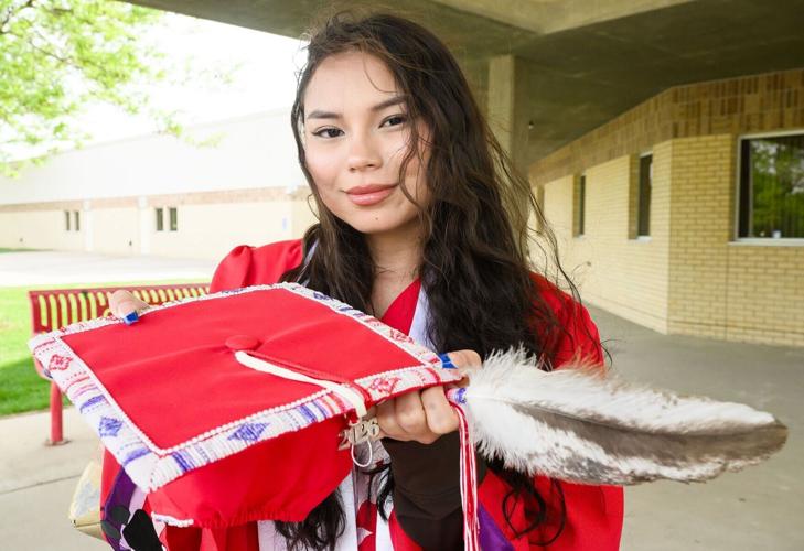 Tiala Luong indigenous graduation regalia