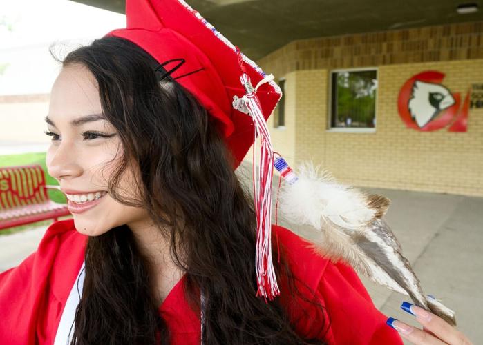 Tiala Luong indigenous graduation regalia
