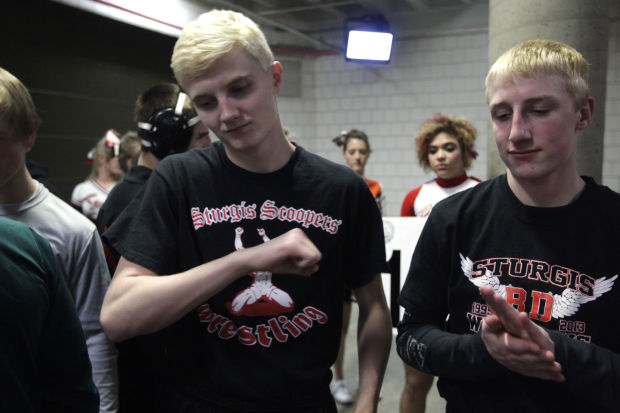 Sturgis Wrestlers Have A Blonde Moment To Honor One Of Their Own