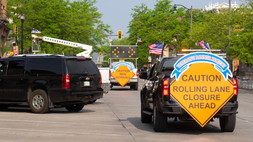 Veteran’s Banner Project Works Downtown