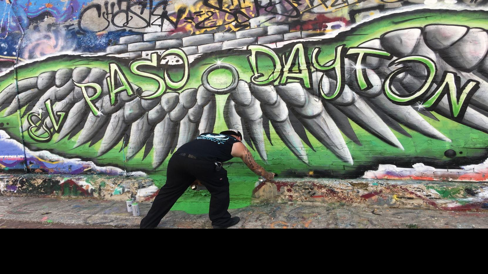 Graffiti Artist Creates Art Alley Mural In Honor Of El Paso Dayton Victims Local Rapidcityjournal Com