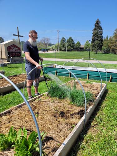 Seeds of Hope Community Garden man