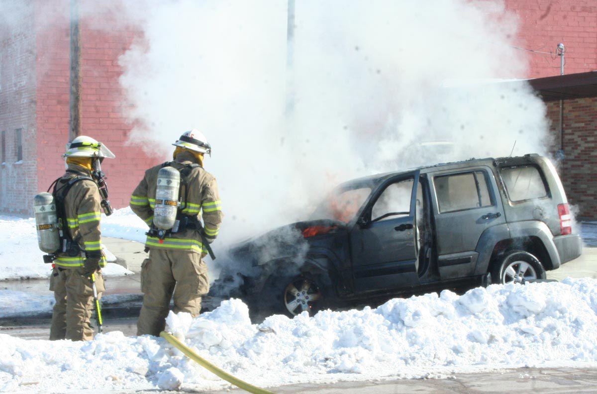 Car destroyed in downtown Chadron blaze Chadron