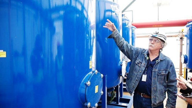Sanford Lab wastewater treatment plant
