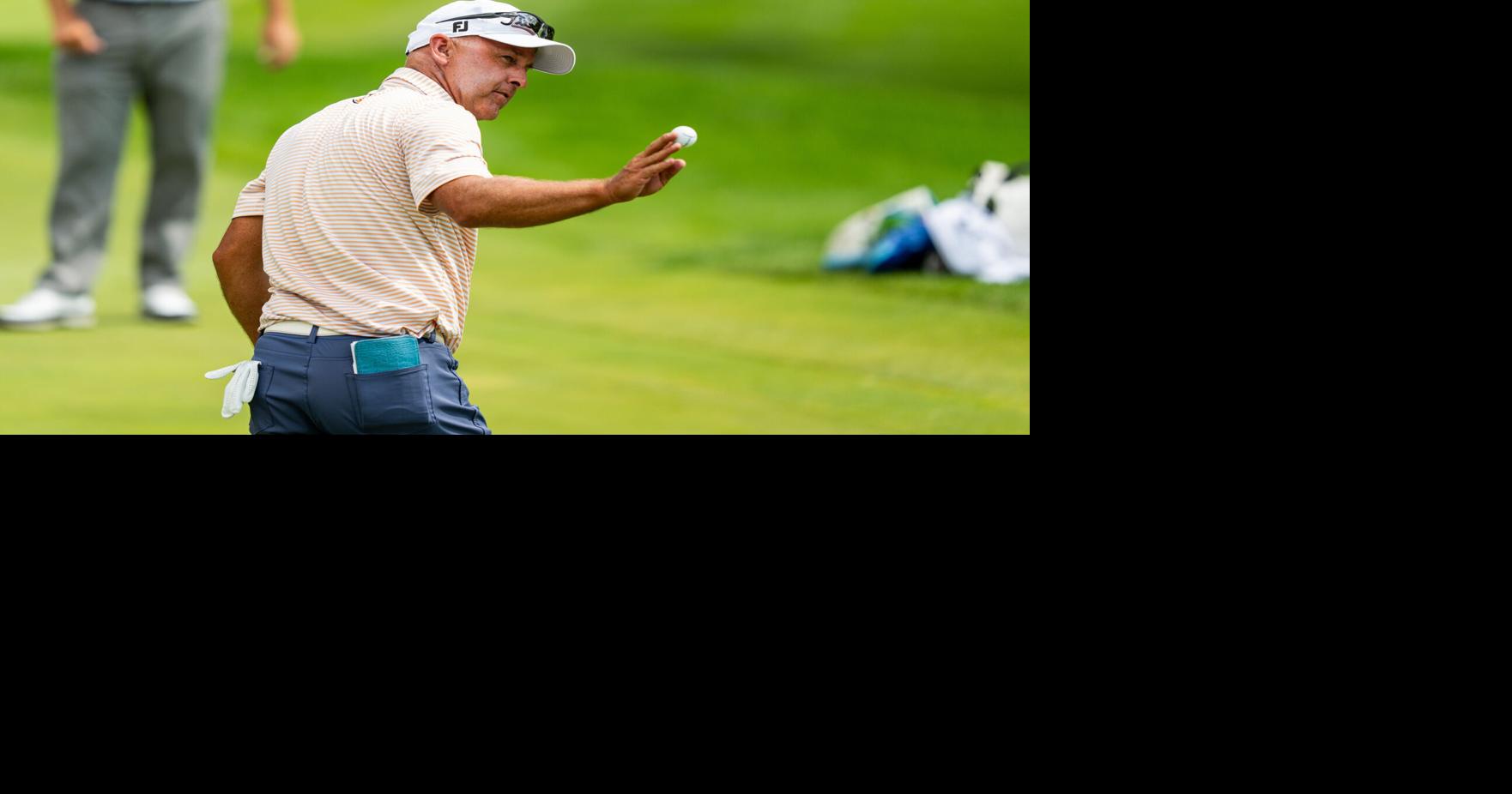 Cameron Percy departs hole No. 18 during the Kaulig Companies PGA Championship Final Round, July 12, 2026, at Firestone Country