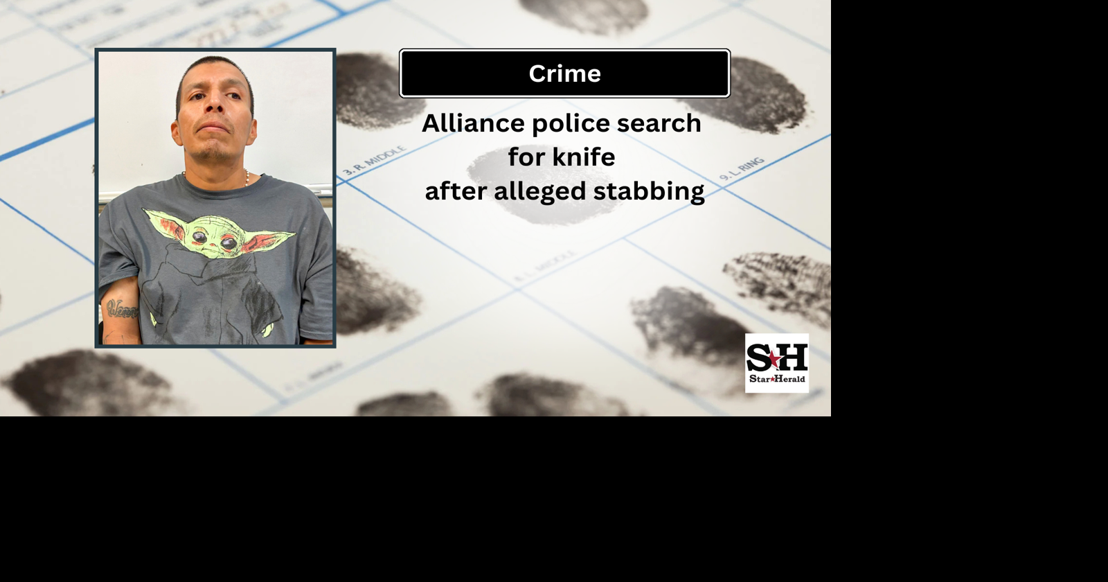 Alliance police search for knife after alleged stabbing