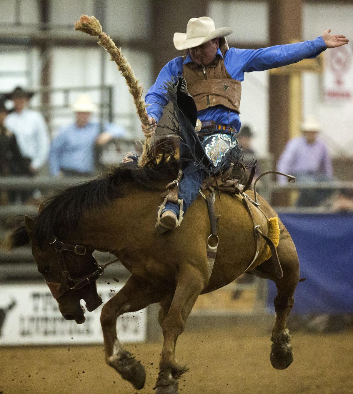 Rodeo Bronc riders come out for Howard Hunter Sr. Sports