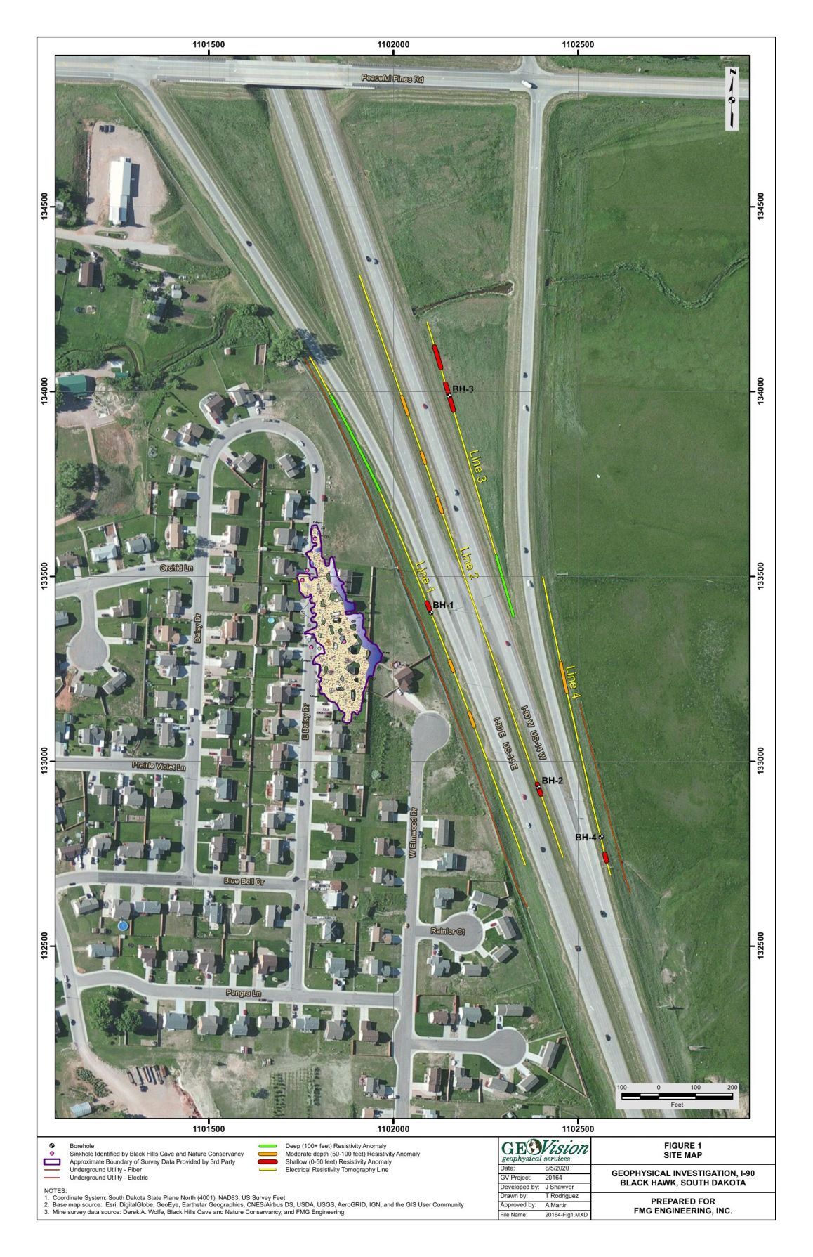 Black Hawk South Dakota Map No Voids Found Under I-90 Near Collapsed Black Hawk Mine, Report Says |  Local | Rapidcityjournal.com