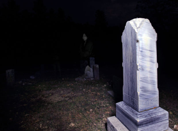 Ghostly cemetery