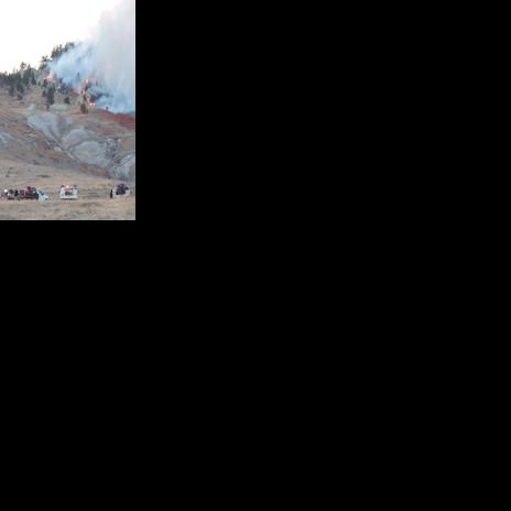 A second large fire grows swiftly in Harding County