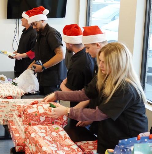 Barber college Christmas 2023 wrapping