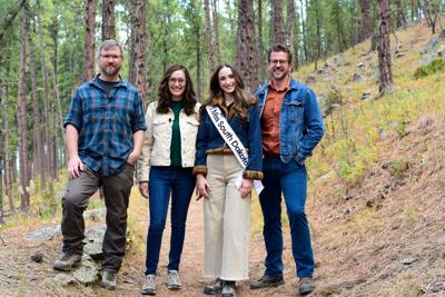 Joelle Simpson BHACF Staff and Sam Greear at Black Hills Trails