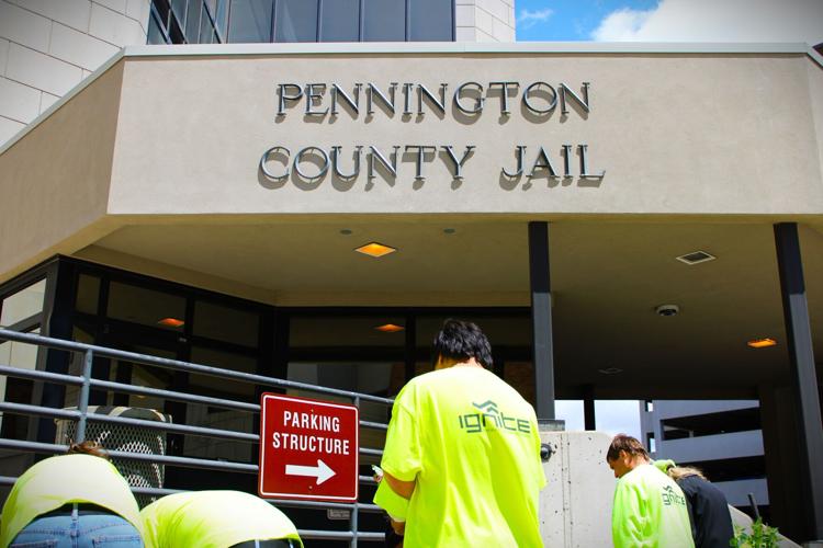 Pennington County Jail gardening 3