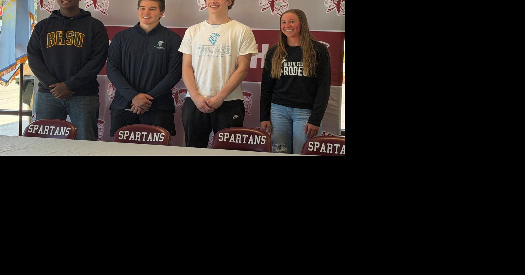 4 Spearfish athletes sign to play at the next level