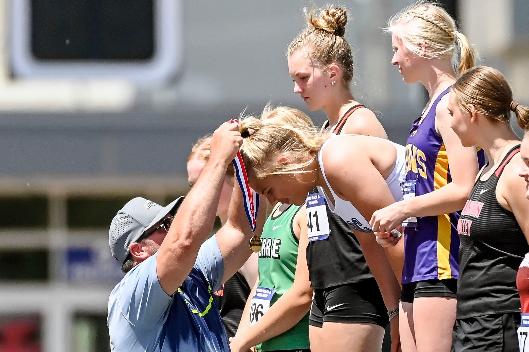 Stevens’ Brynn Nelson is setting the mark for South Dakota javelin throwers