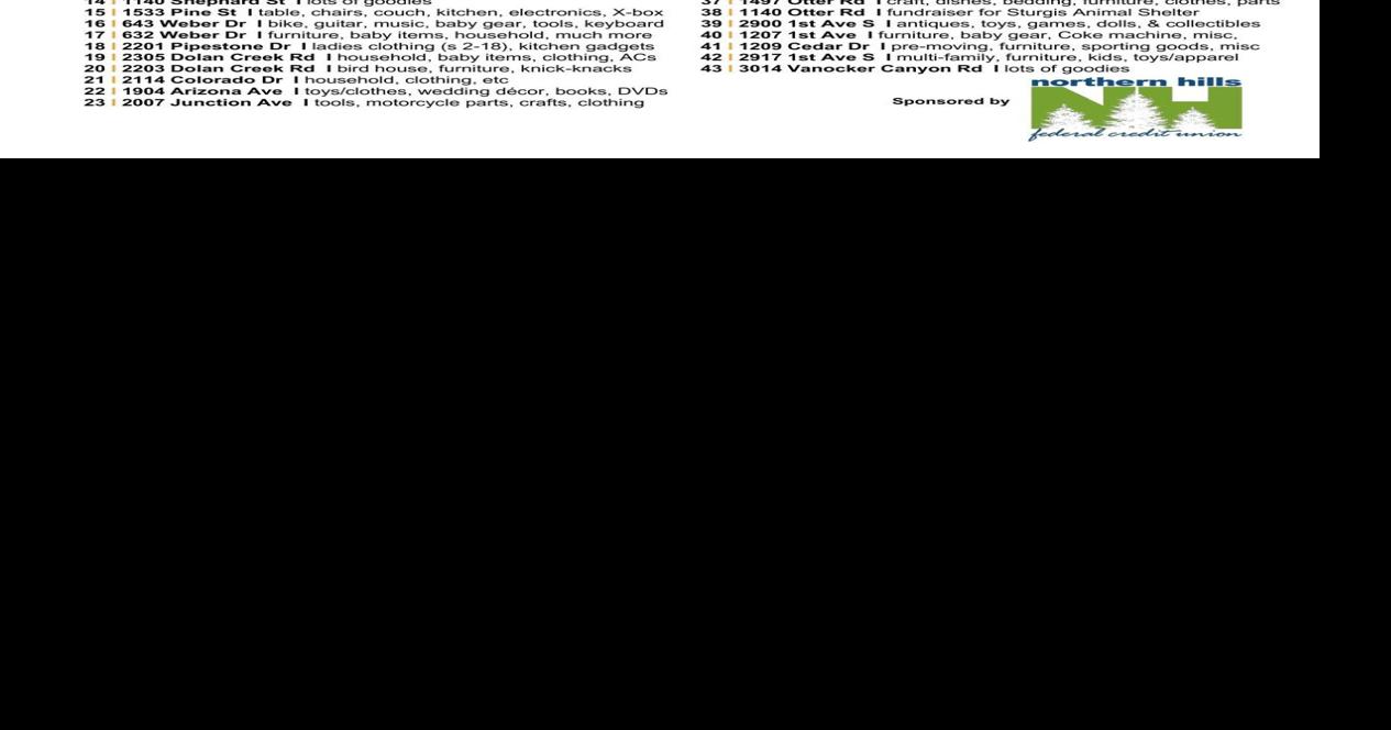 Sturgis citywide garage sale Saturday