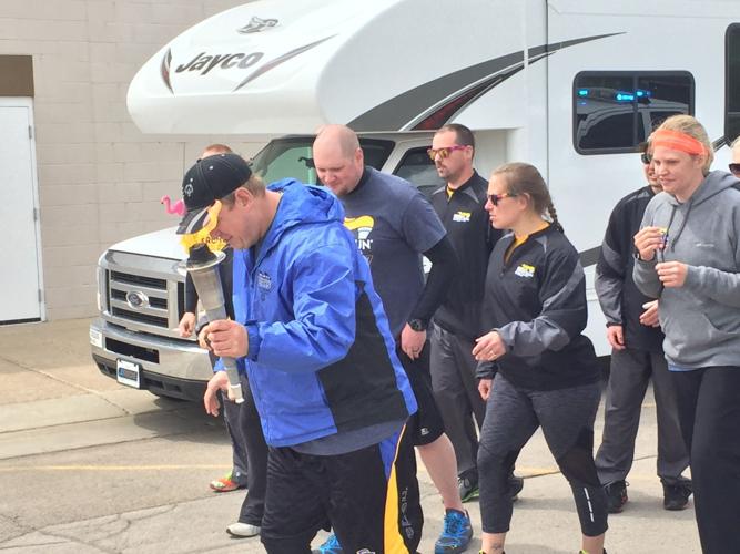 Special Olympic torch run sets off games