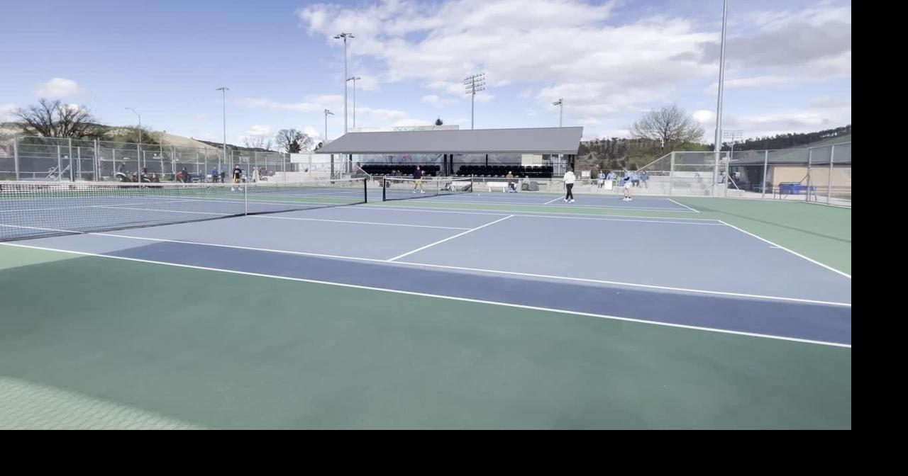 Rapid City Christian boys tennis wins a point