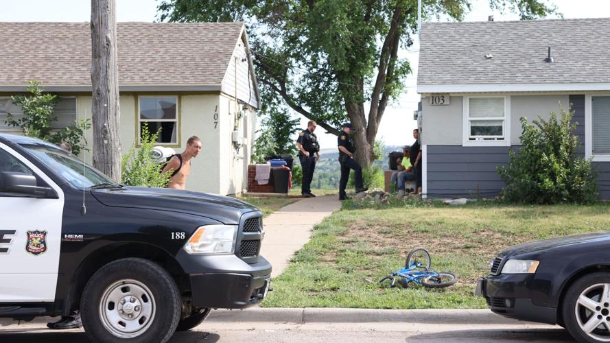 Police speak with residents