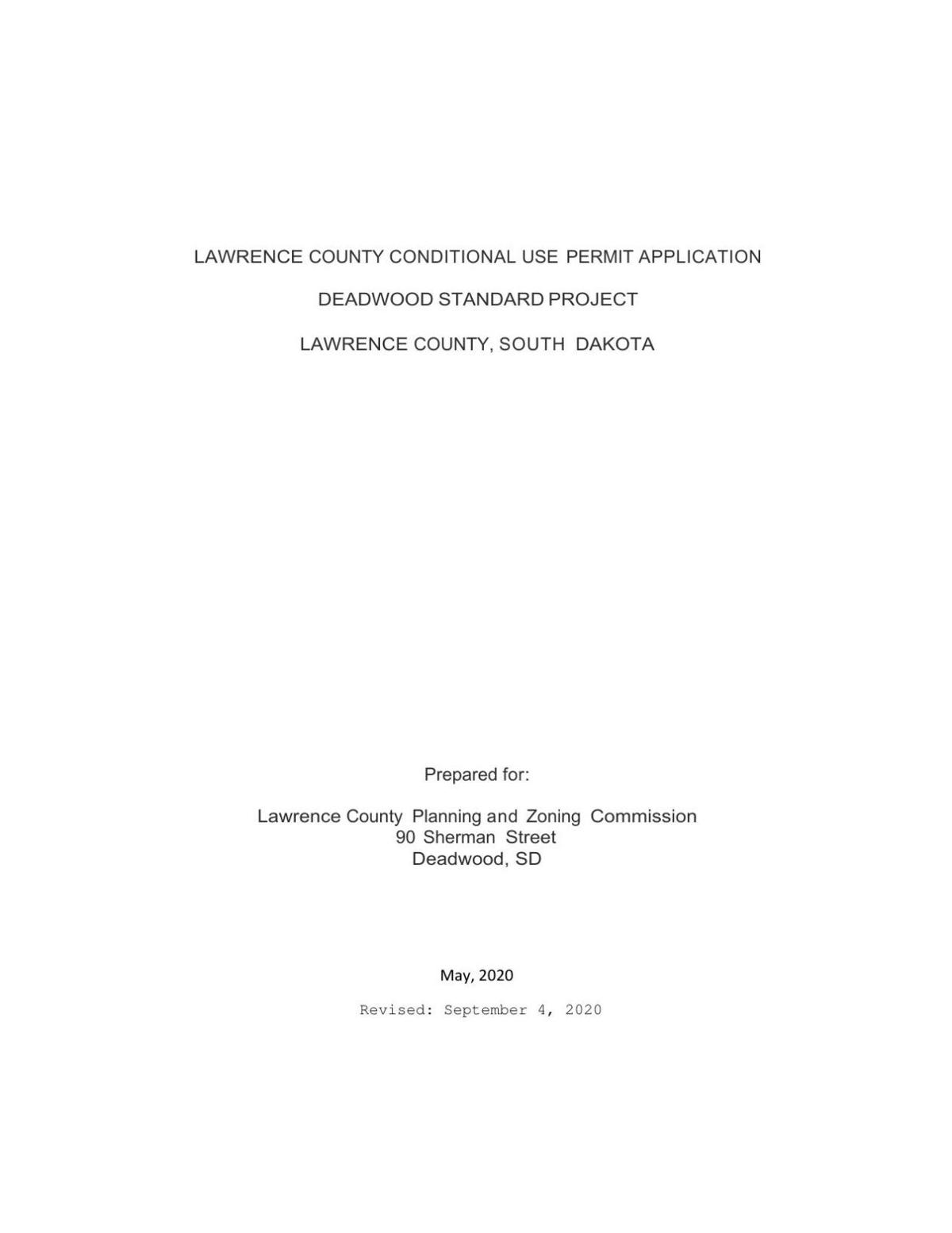 Deadwood Standard Application