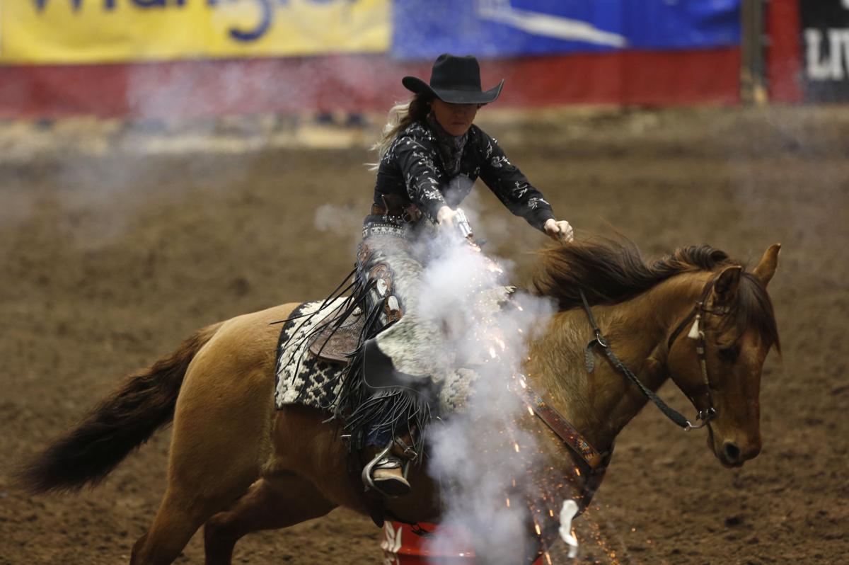 Mounted shooting a blast for participants and patrons at Rodeo Rapid