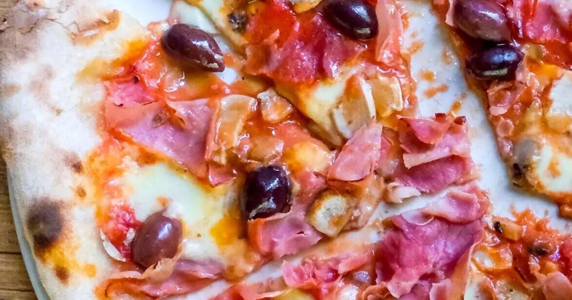 The capricciosa pizza at University City.
