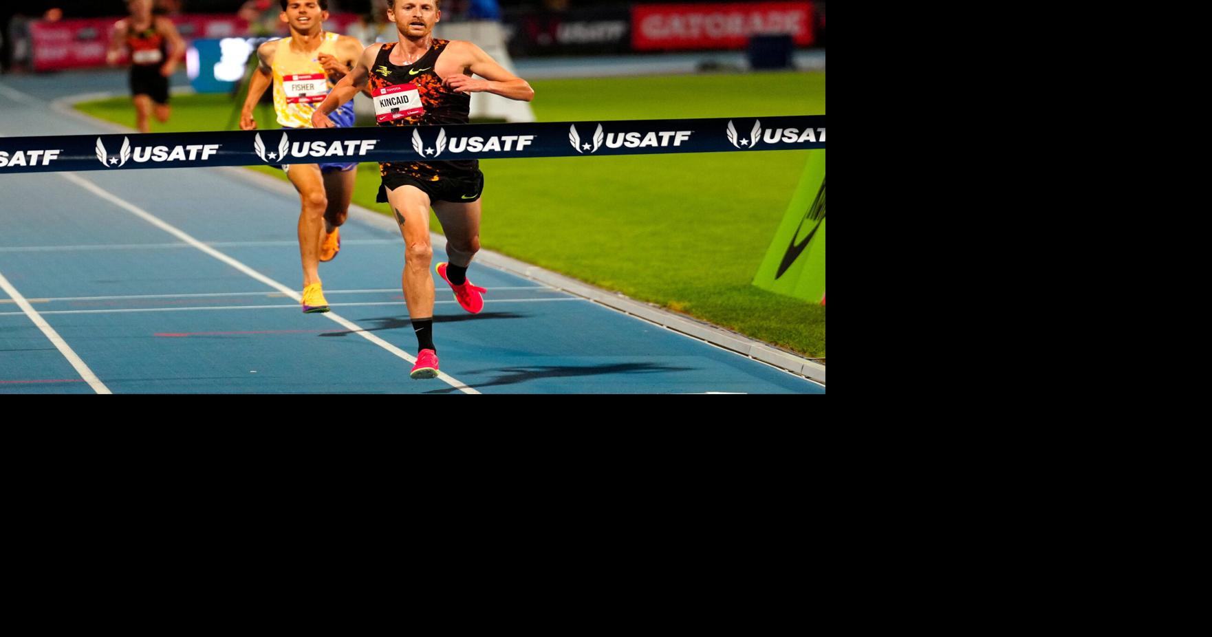 Woody Kincaid wins  the 10,000 meter at the 2026 USATF Outdoor & Para National Championships, Thursday, July 23, 2026, in