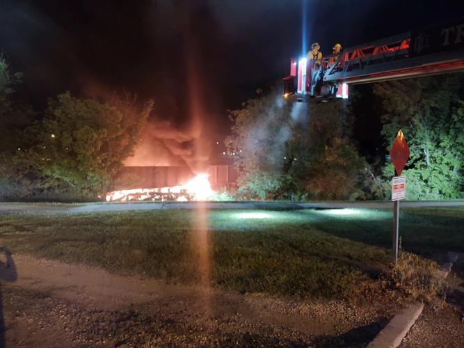 RCFD responds to railroad bridge fire