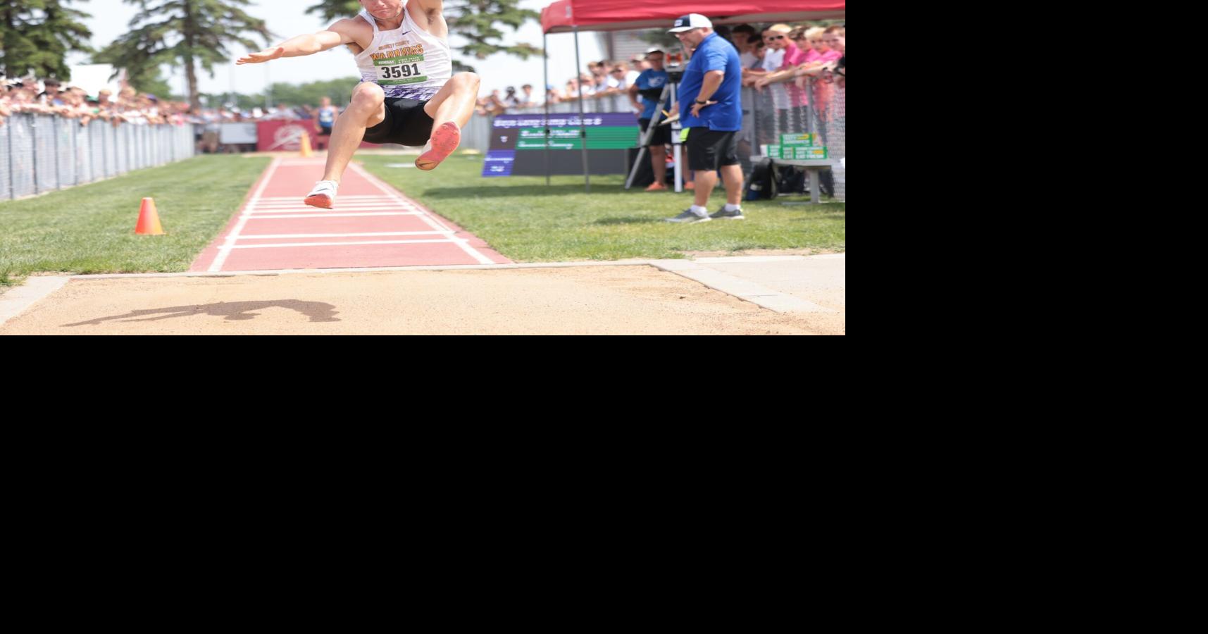 Bennett County's Rush O'Neill wins Class B boys long jump