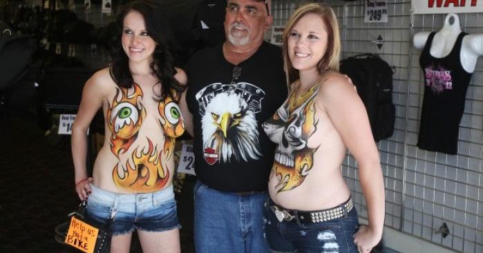 Getting naked at Sturgis