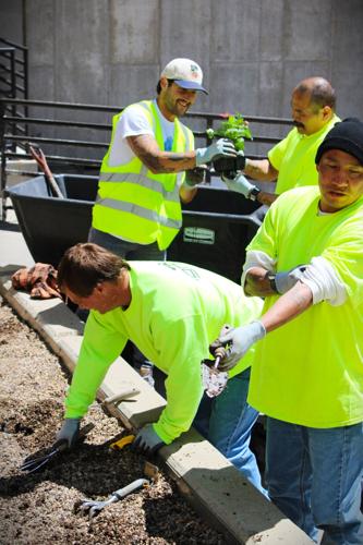 Pennington County Jail gardening 7