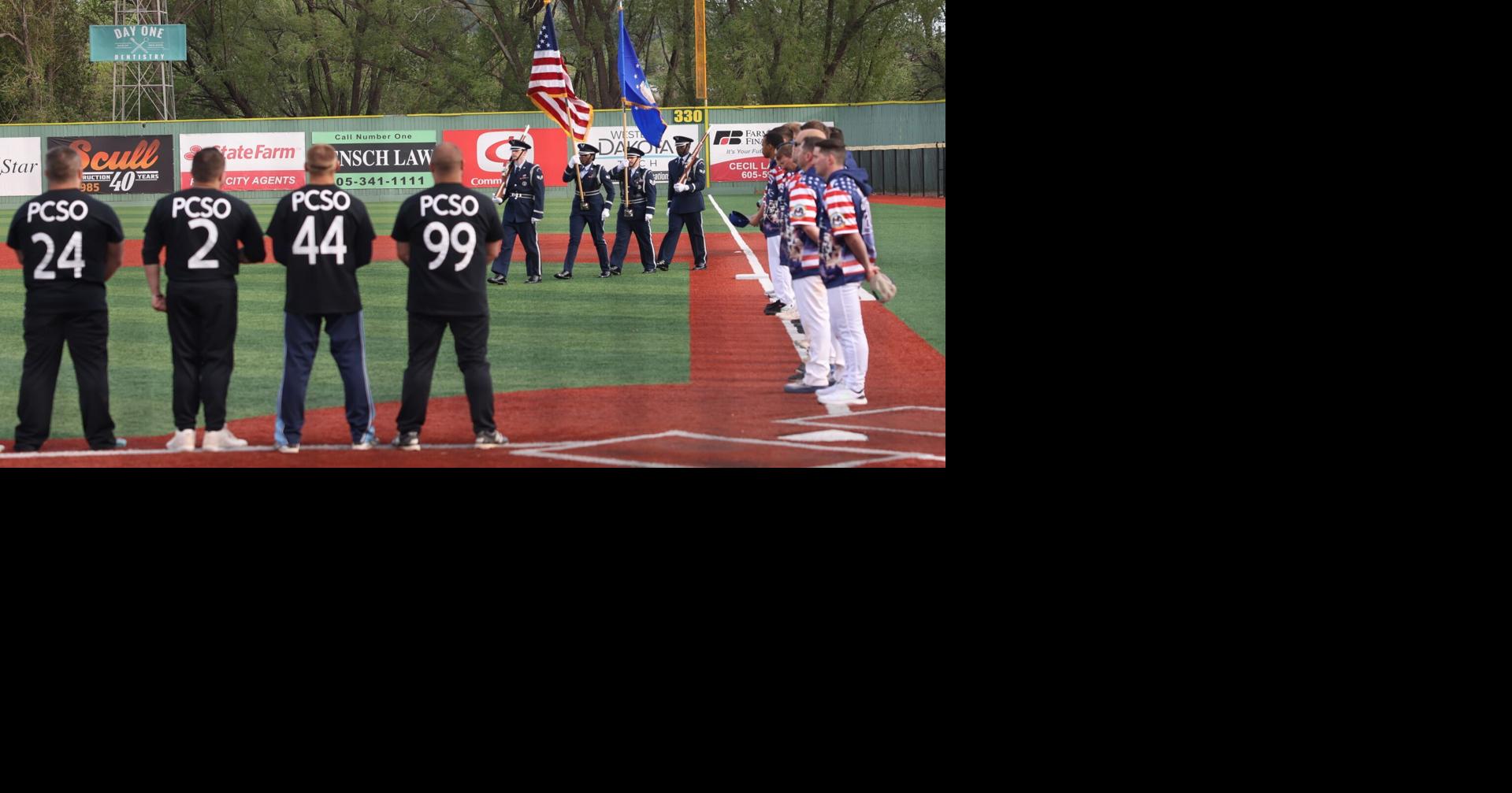 PHOTOS: Airmen win third annual National Police Week softball game