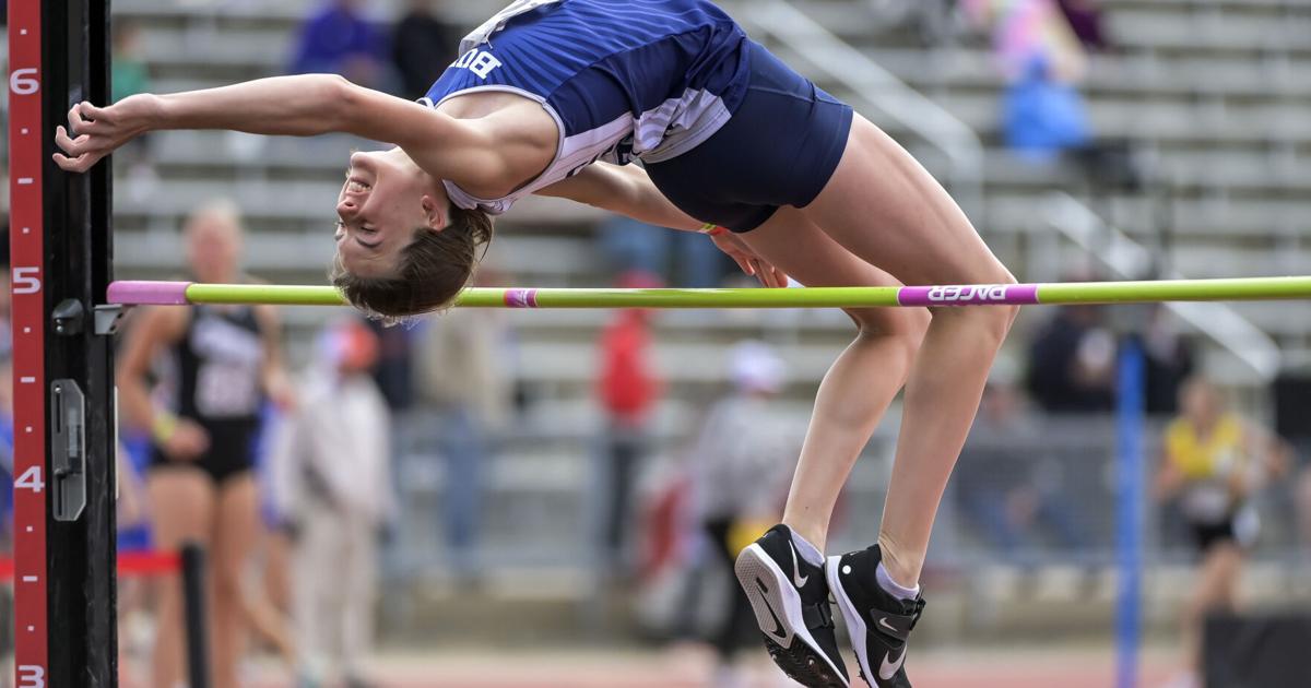 Blake Ruffner High Jump Burke Cougars claim Class B high jump gold