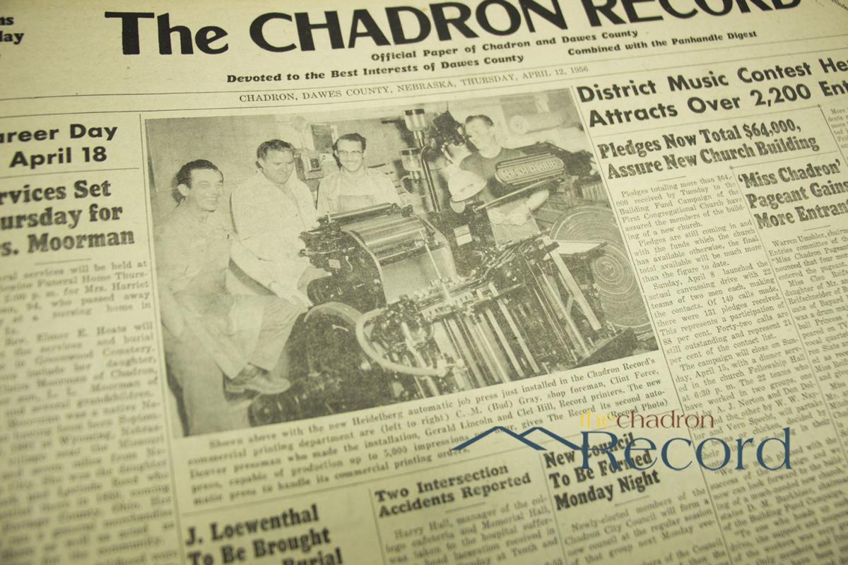 From the Archives April 12, 1956 The Chadron Record Chadron