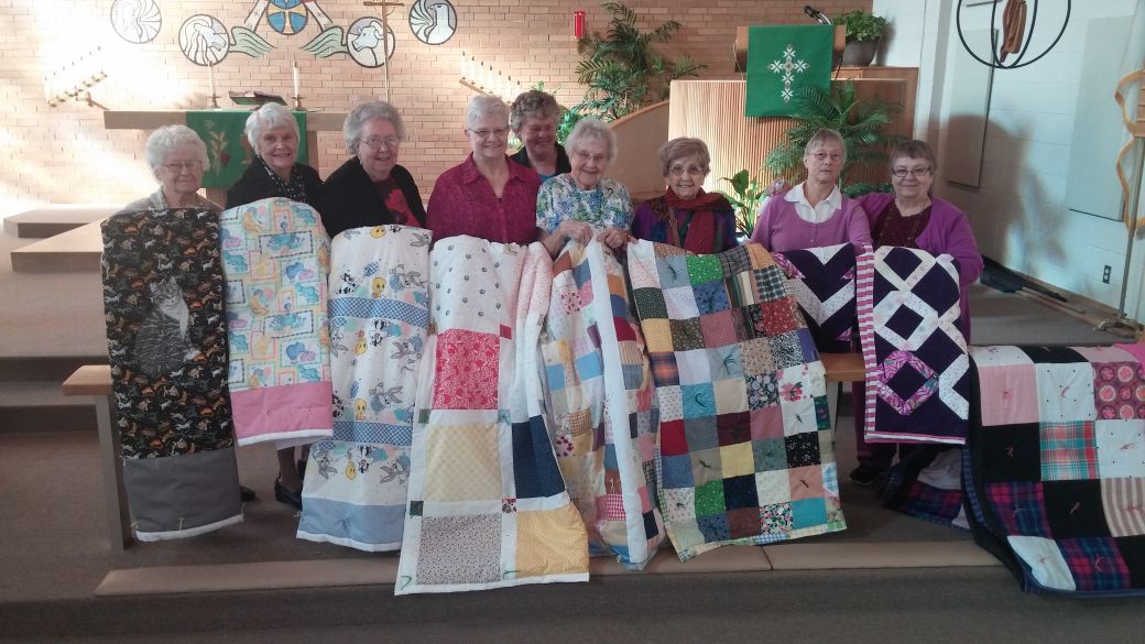Grace Lutheran group makes quilts