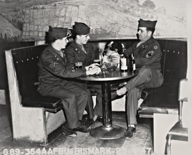 In 1940s, dog Bismarck adopted as base mascot Ellsworth