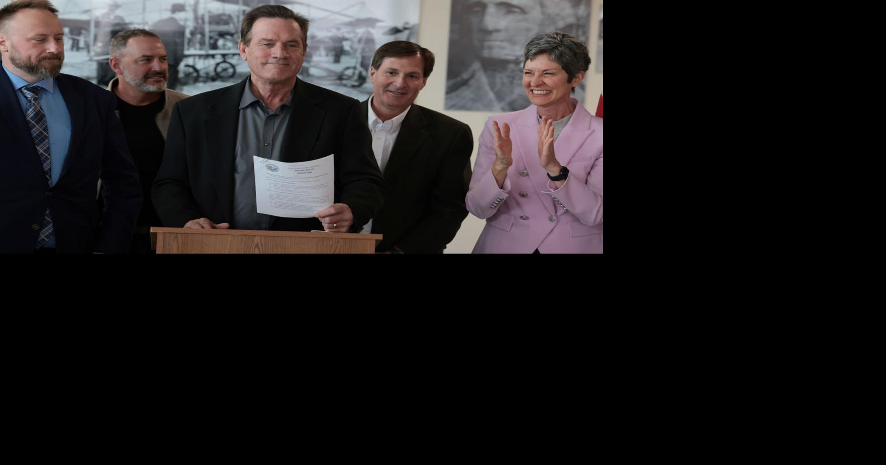 Rhoden signs airport $15 million loan bill during ceremony in Rapid City