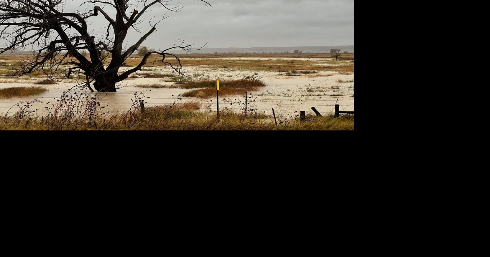 Some areas of the Black Hills got snow, while others flooded
