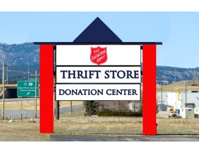 Salvation Army thrift store sign