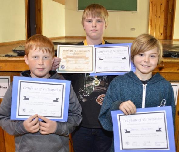 National Geographic Bee winners from Sturgis and Piedmont