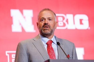 Jul 30, 2026; Chicago, IL, USA; Nebraska Football head coach Matt Rhule speaks during Big Ten Media Days at Hilton Chicago. Mandatory Credit: Kamil Krzaczynski-Imagn Images