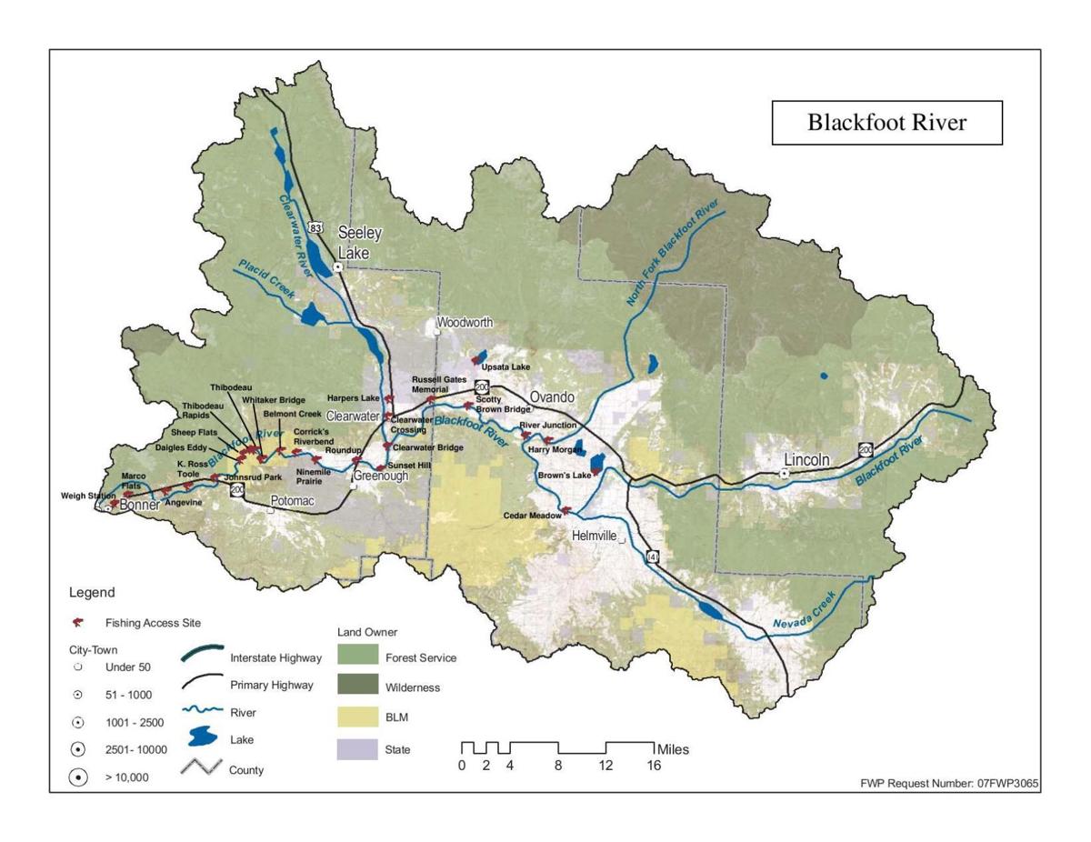 Blackfoot River map Outdoors
