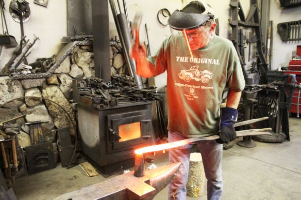 Metal worker: Darby blacksmith creates art out of recycled materials