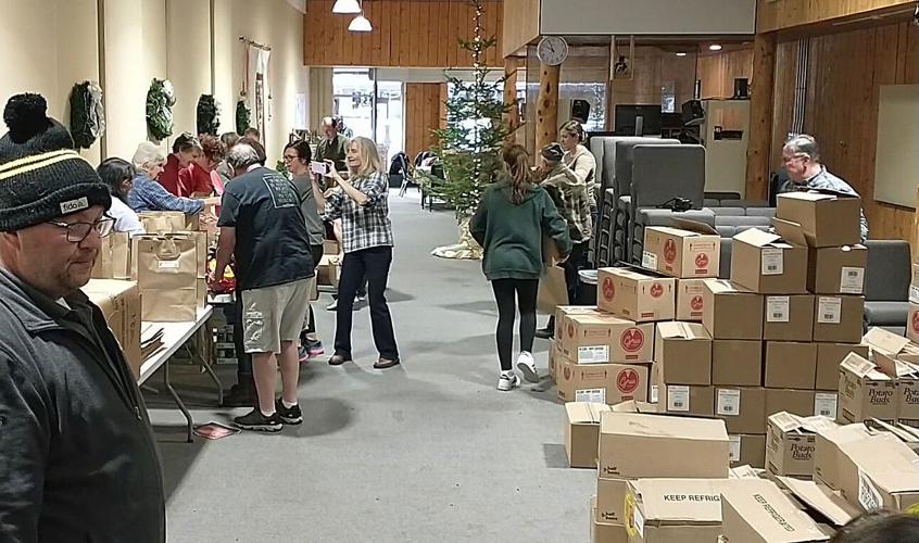 Mosaic church blesses with ham dinner fixings