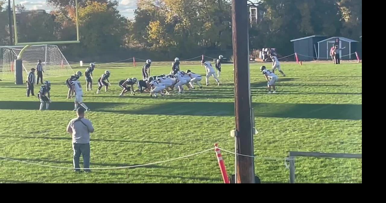 Eureka's Ayden Helgert reverses direction and scores on a 2-point conversion run