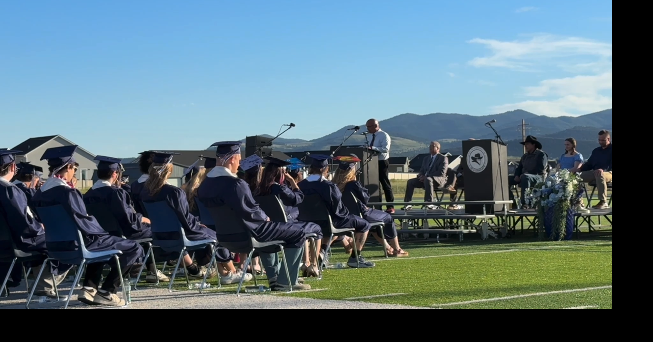 Video: East Helena High School seniors graduate under setting sun