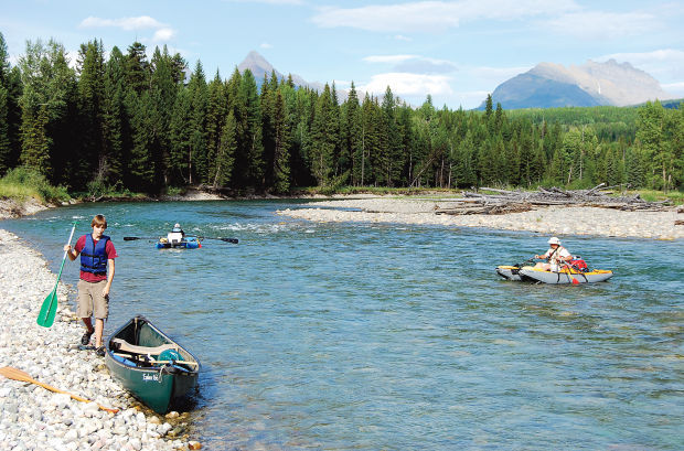 Fall Fly Fishing from Float Boat on North Fork of Flathead River