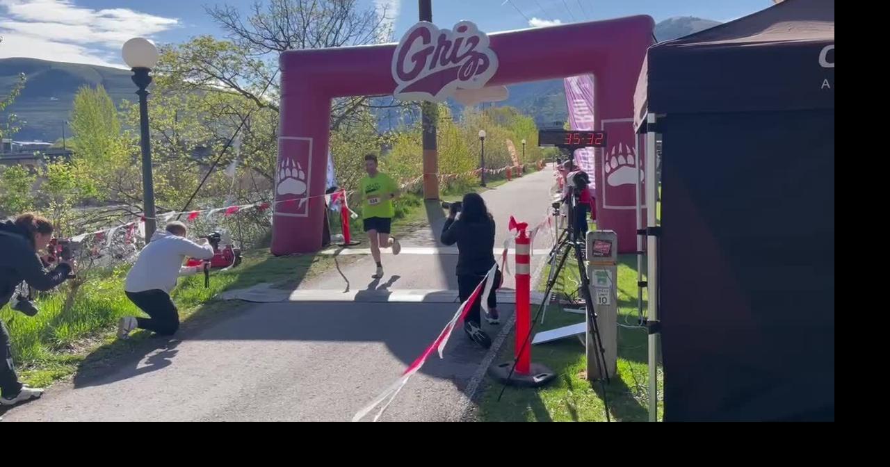 Matt Cosca wins the YMCA Riverbank Run 10K Saturday in downtown Missoula