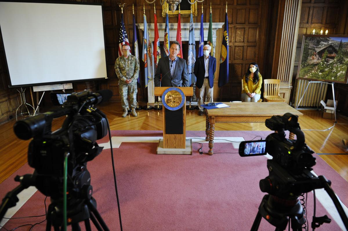 Gov. Steve Bullock gives an update on the state's response to the Covid-19