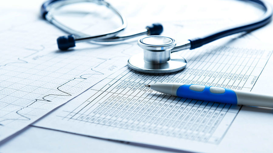 Bill from the doctor concepts of rising medical cost